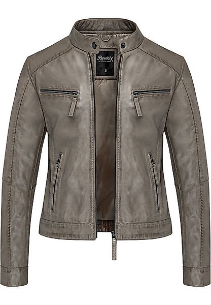 REPUBLIX Lederjacke WINONA Echtleder Damen Biker Zipper Jacke günstig online kaufen