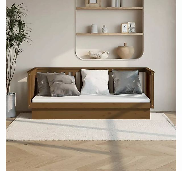 furnicato Bett Tagesbett Honigbraun 75x190 cm Massivholz Kiefer günstig online kaufen