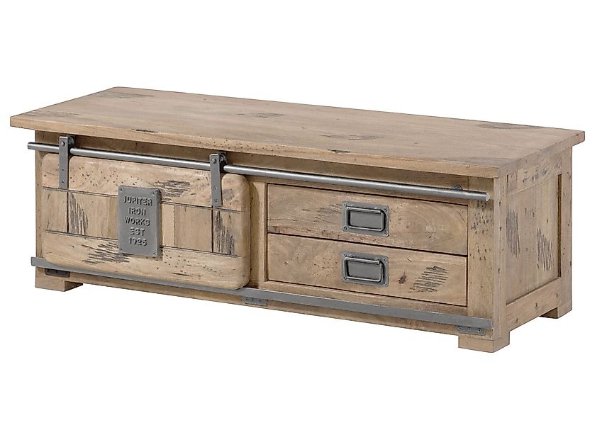 Massivmoebel24 Schuhbank (Garderobenbank Mango 120x45x40 whitewash günstig online kaufen