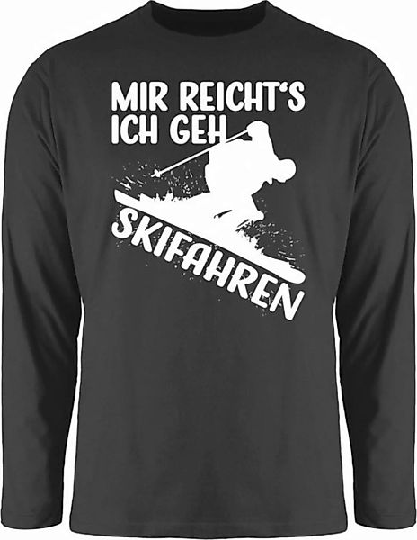 Shirtracer Rundhalsshirt Mir reicht's ich geh Skifahren - weiß Snowboard, S günstig online kaufen