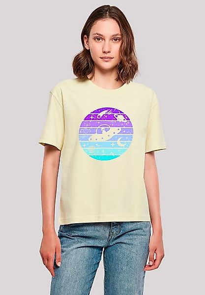 F4NT4STIC T-Shirt Retro Alien Weltraum Sonnenuntergang Premium Qualität günstig online kaufen