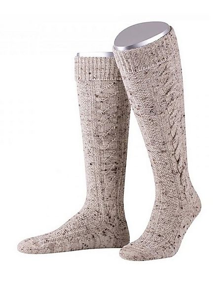 Almbock Trachtensocken Kniestrumpf Chiemgau (1-Paar) mittelbeige meliert günstig online kaufen