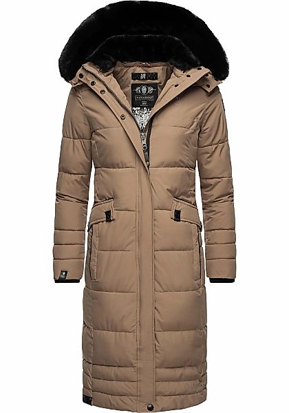 Navahoo Wintermantel "Fahmiyaa", Edler Steppmantel mit weicher Kunstfellkap günstig online kaufen
