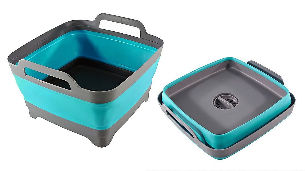 HIT Trading Waschschüssel SPÜLSCHÜSSEL 10L faltbar 30x30cm platzsparend Was günstig online kaufen