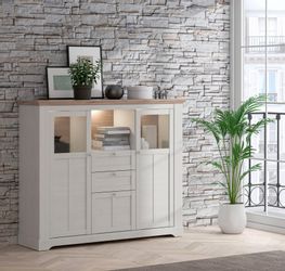 FORTE Highboard "Iloppa" Höhe ca. 136 cm günstig online kaufen