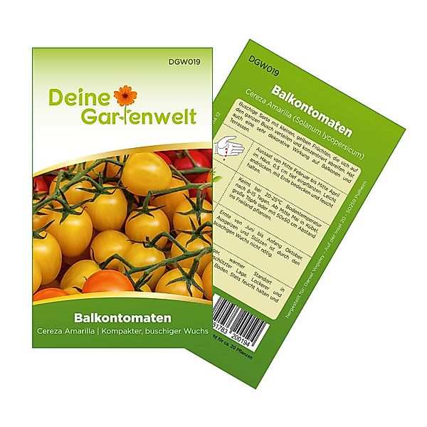 Deine Gartenwelt Balkontomate Gelb Cereza Amarilla Samen günstig online kaufen
