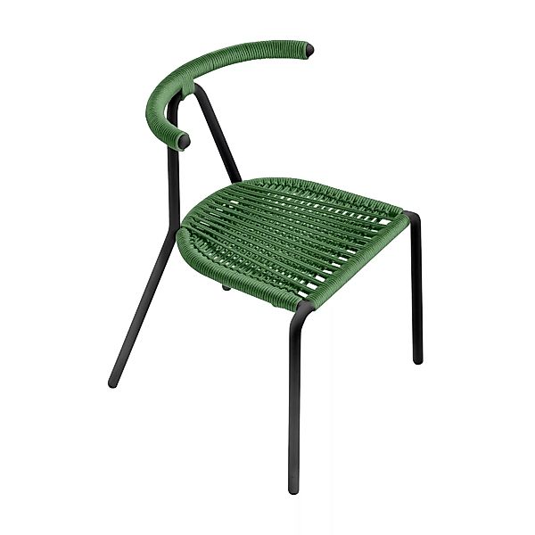 B-Line - Toro Stuhl Sitzfäche geflochten - smaragd grün/geflochtene Schnüre günstig online kaufen