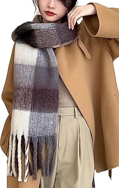 Coonoor Wollschal Damen Schal,kuschelweich Karo,Winter Schal günstig online kaufen