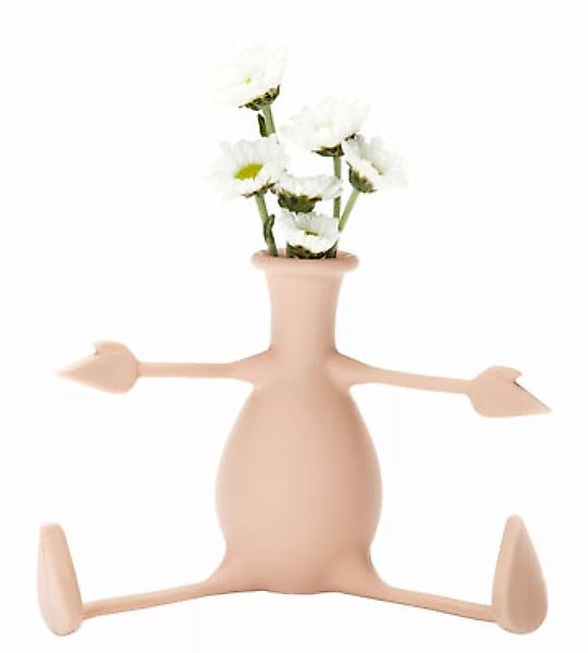Vase Florino plastikmaterial rosa / Silikon - Arme und Beine flexibel - Pa günstig online kaufen