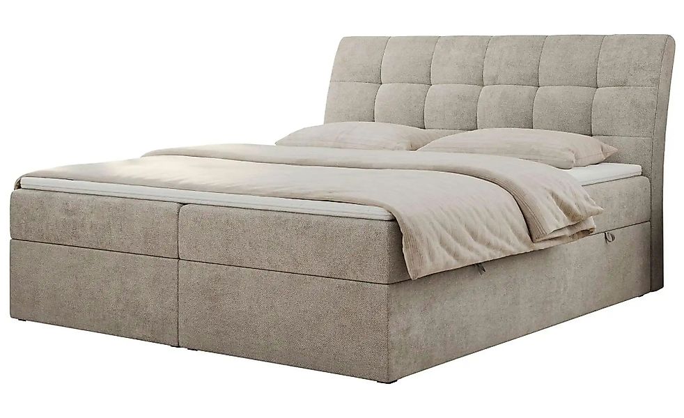 Boxbett mit Bettkasten Diegos ¦ beige ¦ Maße (cm): H: 118 Betten > Komfortb günstig online kaufen