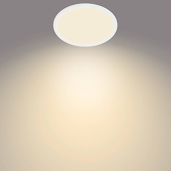 Philips SuperSlim LED IP44 2.700K Ø 24,5cm weiß günstig online kaufen