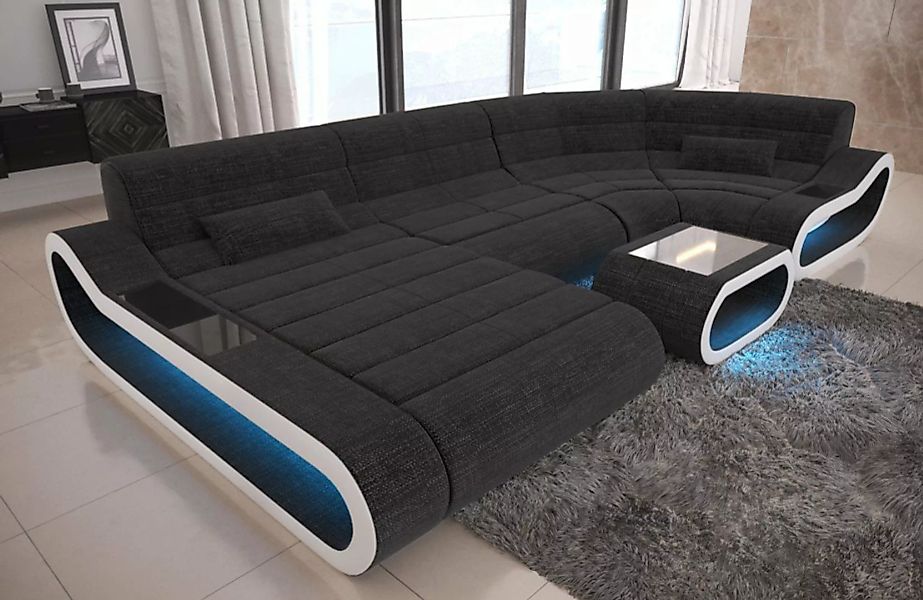 Sofa Dreams Wohnlandschaft Stoff Couch Polstersofa Concept U Form Stoffsofa günstig online kaufen