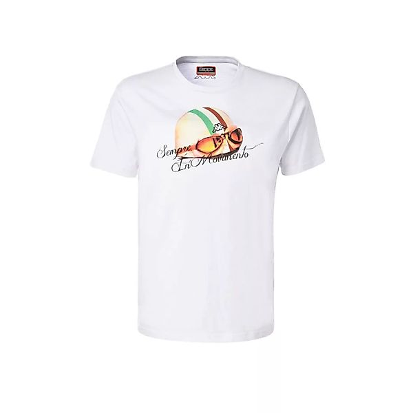 Kappa Movimento Kurzärmeliges T-shirt M White günstig online kaufen