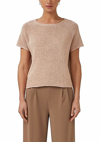 s.Oliver BLACK LABEL Strickpullover Halbarm mit Rundhals günstig online kaufen