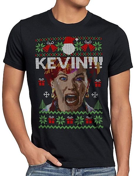 style3 T-Shirt Allein zu Haus Kevin Weihnachten Weihnachts Pullover ugly sw günstig online kaufen