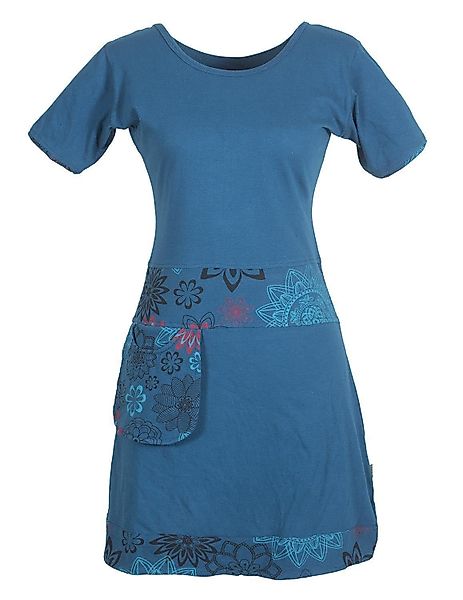 Vishes Sommerkleid Kurzarm Kleid Hippie Blumen günstig online kaufen