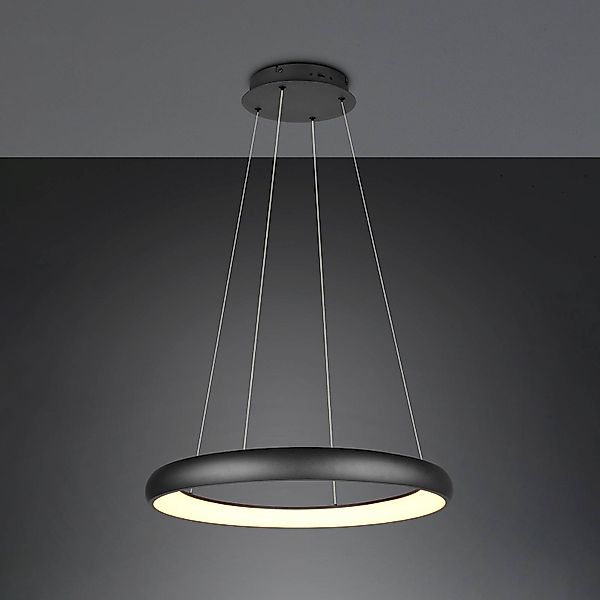 LED-Hängeleuchte Cardona, Ø 75 cm, schwarz, CCT, Metall günstig online kaufen