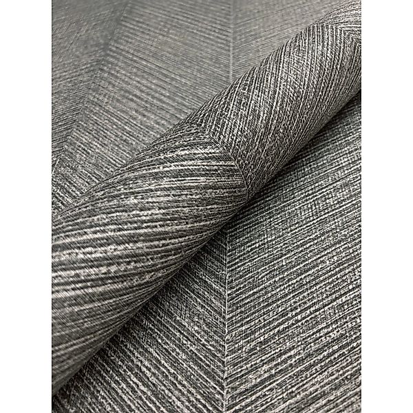 Newroom Vliestapete Kihmo Anthrazit Streifen Streifen FSC® günstig online kaufen