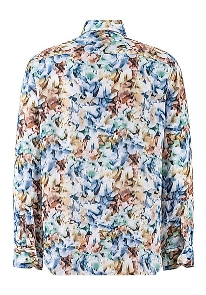 OLYMP Leinenhemd Casual mit modischem Alloverprint günstig online kaufen