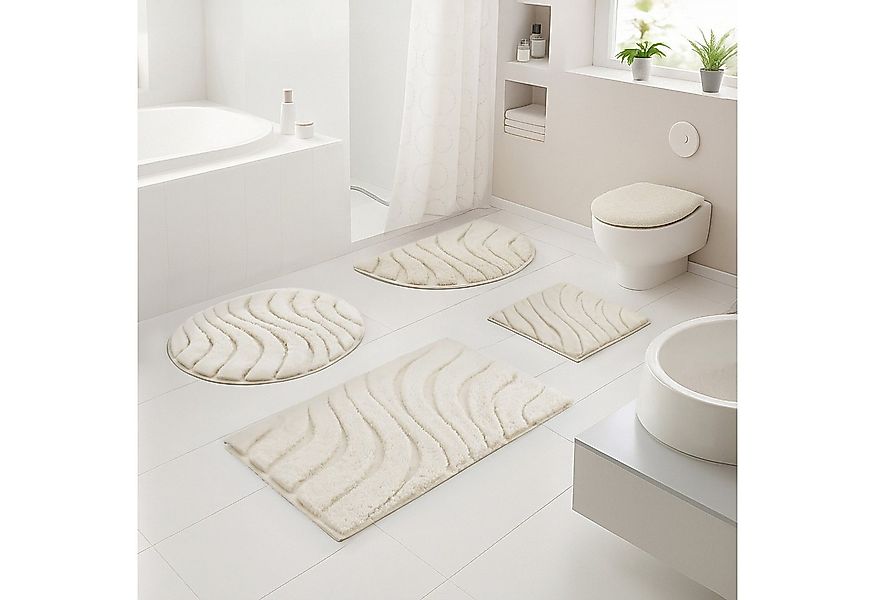 OTTO home Badematte Levii, Badvorleger, Badezimmer Teppich, sehr weich, Höh günstig online kaufen