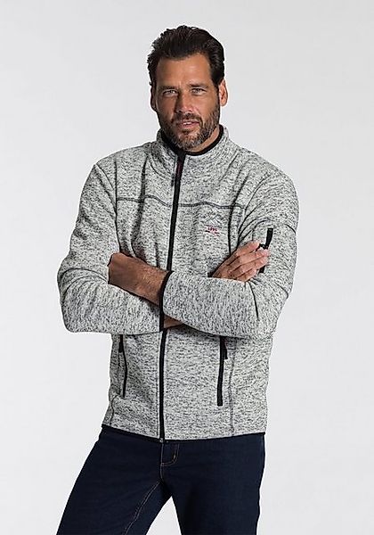 Man's World Strickfleecejacke für die Übergangszeit, mit Reißverschlusstasc günstig online kaufen