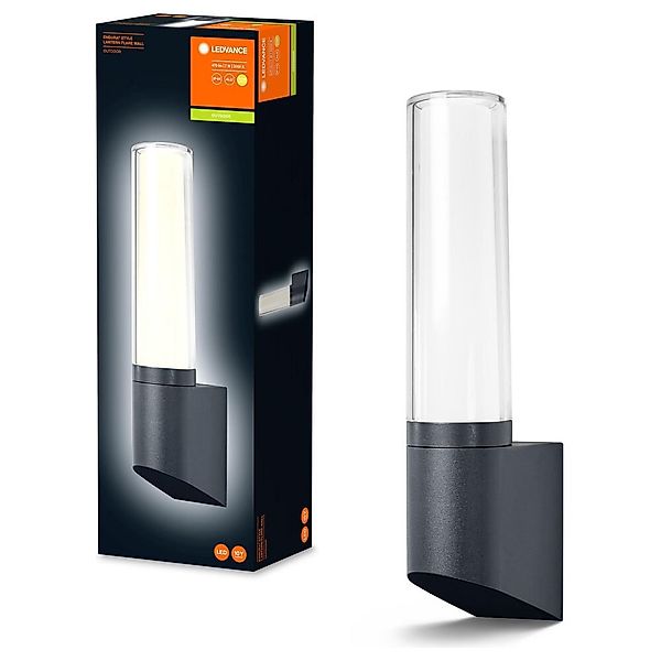 LED Wandleuchte Endura in Dunkelgrau und Weiß 7W 470lm IP44 günstig online kaufen