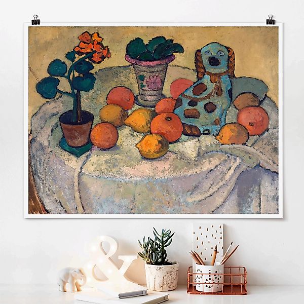 Poster - Querformat Paula Modersohn-Becker - Stillleben mit Orangen günstig online kaufen