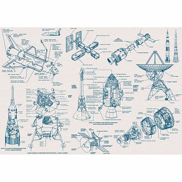 Komar Vliesfototapete Spacecraft Architecture 400 cm x 280 cm günstig online kaufen
