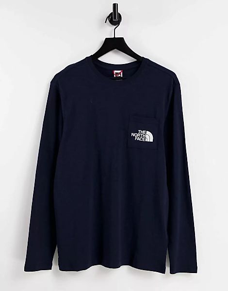 The North Face – Tisack – Langärmliges Shirt in Marineblau günstig online kaufen