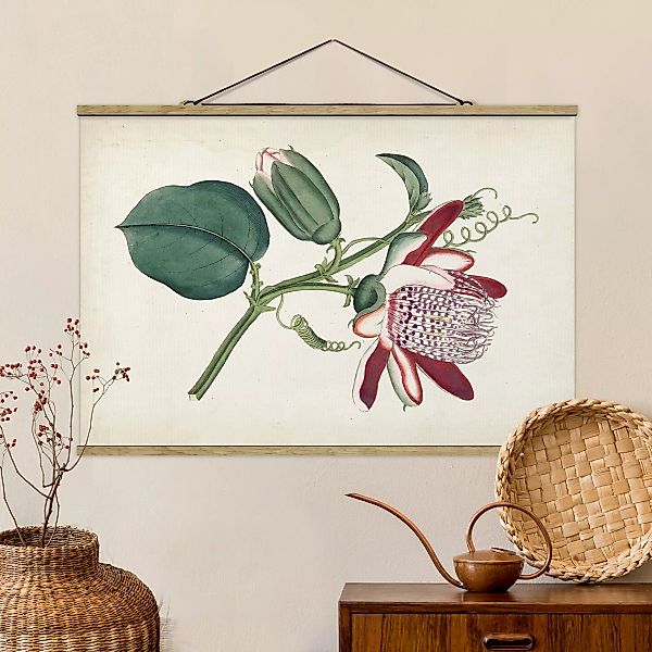 Stoffbild Blumen mit Posterleisten - Querformat Gartenschönheit IV günstig online kaufen