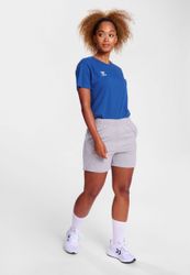 hummel T-Shirt Rundhalsausschnitt gesticktes Logo Regular günstig online kaufen