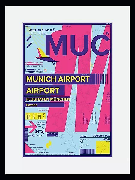 queence Bild »MUC AIRPORT«, Flugzeuge, (1 St.) günstig online kaufen