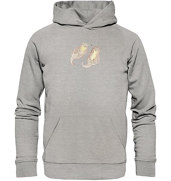 Mr. & Mrs. Panda Hoodie Größe XL Otter Hände halten - Heather Grey - Gesche günstig online kaufen