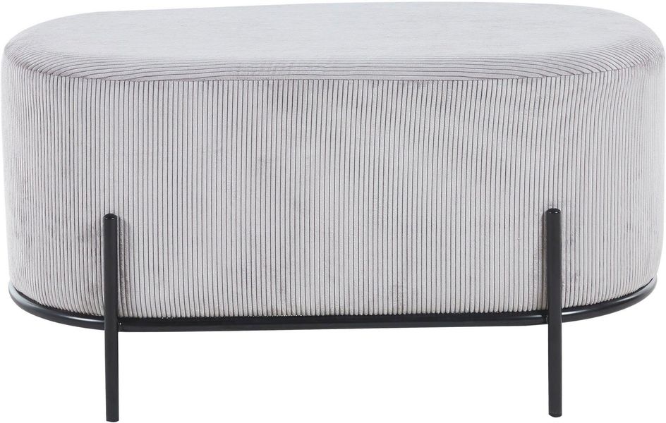 SalesFever Polsterhocker "Komfortabler Polsterhocker" mit Design-Gestell au günstig online kaufen