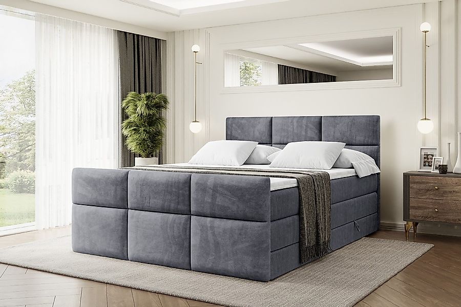 ALTDECOR Boxspringbett OHIO-Z KING (Multipocket-Matratze H4, günstig online kaufen