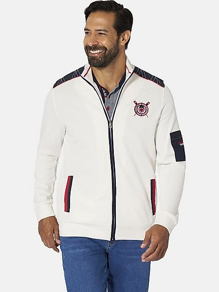 Jan Vanderstorm Sweatjacke ATLI mit trendigen Kontrasten günstig online kaufen