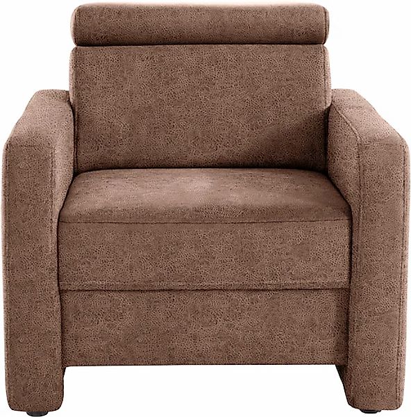sit&more Sessel »Bologna«, mit Federkern, inklusive Kopfteilverstellung günstig online kaufen