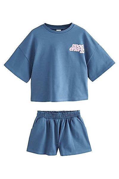 Next T-Shirt & Shorts T-Shirt mit Slogan und Shorts aus 100 % Baumwolle (2- günstig online kaufen