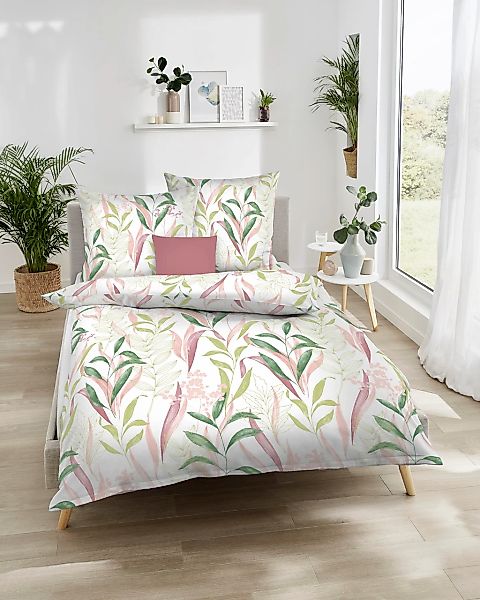 Kaeppel Bettwäsche "Fresh Leaves" 2 Stk. tlg. Mit Blättern günstig online kaufen