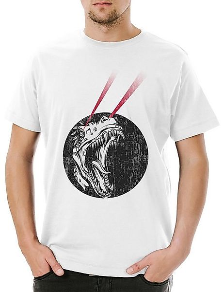 Urban Backwoods Print-Shirt Urban Backwoods Laser T-Rex Herren T-Shirt Weiß günstig online kaufen