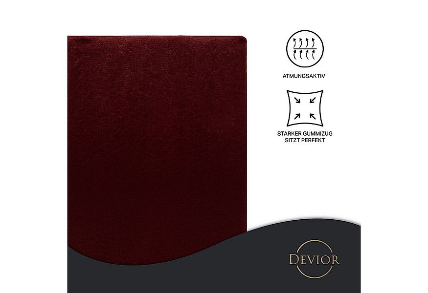 Devior Spannbettlaken aus 100% Nicki-Plüsch mit Cashmere-Touch, 190 g/m² mi günstig online kaufen