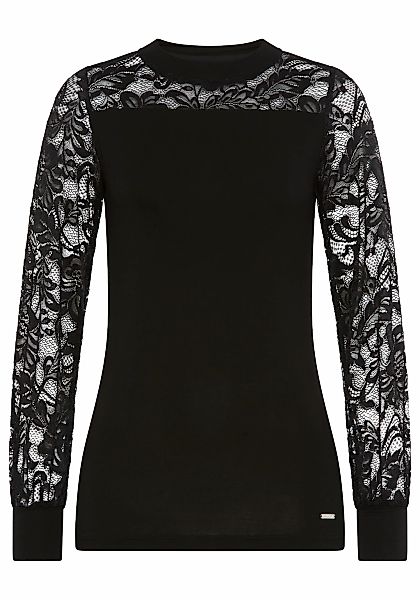 Laura Scott Spitzenshirt, mit edler Spitze in Ärmel und Ausschnitt - NEUE K günstig online kaufen