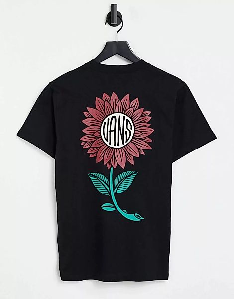 Vans – Planta – T-Shirt mit Print auf der Rückseite in Schwarz günstig online kaufen