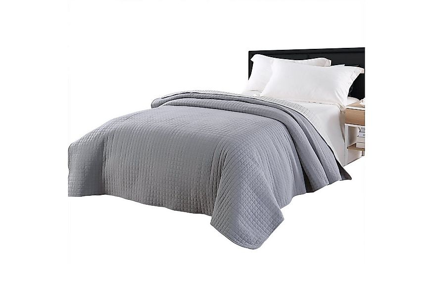 Woltu Tagesdecke, Bettüberwurf Steppdecke Patchwork Wendedesign Kariert günstig online kaufen