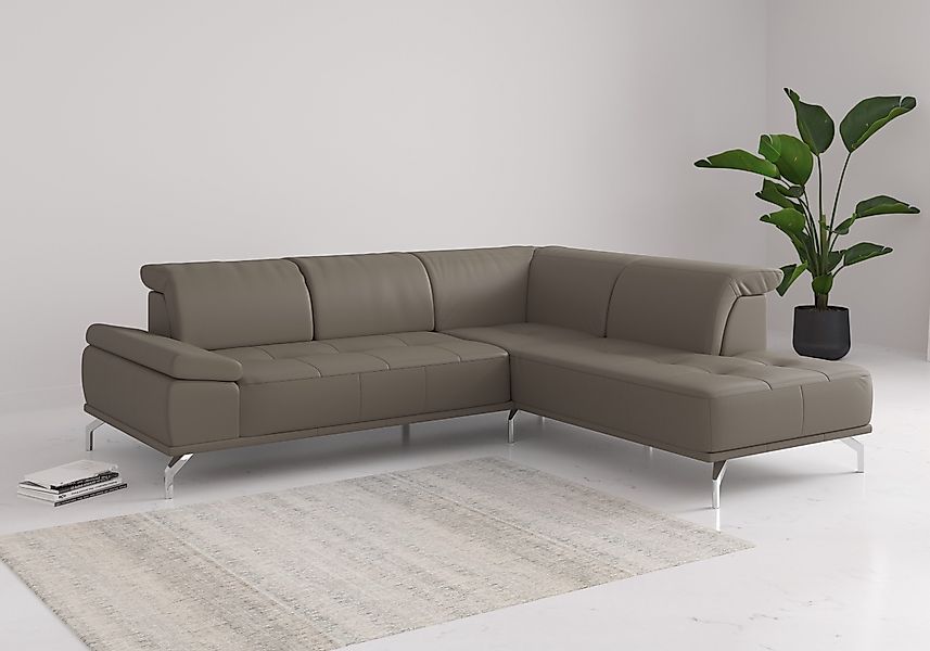 Places of Style Ecksofa Caluna, Inkl.Sitztiefenverstellung, günstig online kaufen