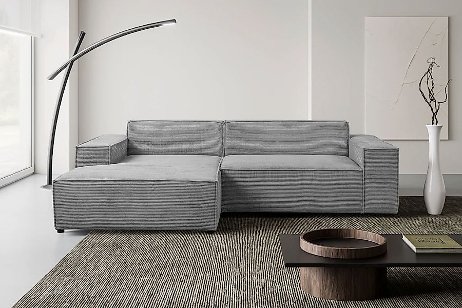 WERK2 Ecksofa "Trento, elegant & zeitlos, Breite 268cm, pflegeleichte Bezüg günstig online kaufen