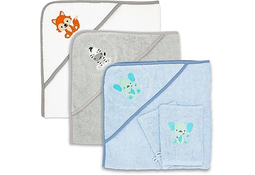 Babykajo Kapuzenhandtuch 80x80 - 100x100 cm, Frottee (1-St), Kuschliges Bab günstig online kaufen