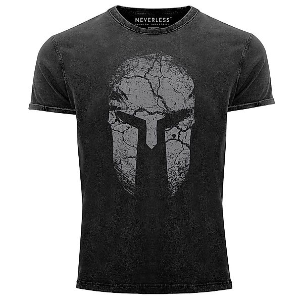 Neverless Print-Shirt Herren Vintage Shirt Aufdruck günstig online kaufen