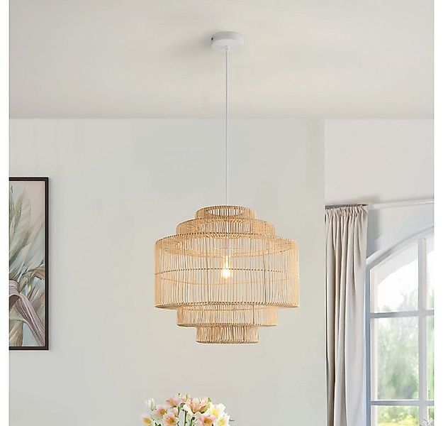 HOME DELUXE Hängeleuchte aus Rattan - SIA, gewebte Rattan-Pendelleuchte, Ko günstig online kaufen