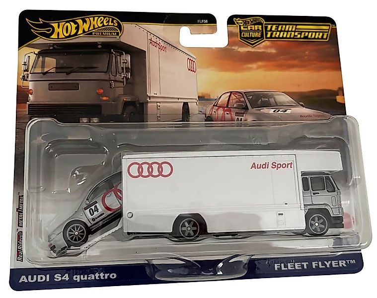 Hot Wheels Spielzeug-Auto Hot Wheels Premium Audi S4 quattro Fleet Flyer, T günstig online kaufen